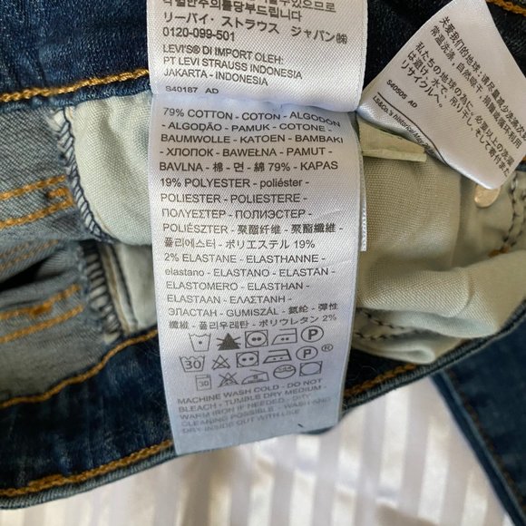 New Levi’s 711 Skinny Blue Jeans Size 6 - Picture 6 of 6